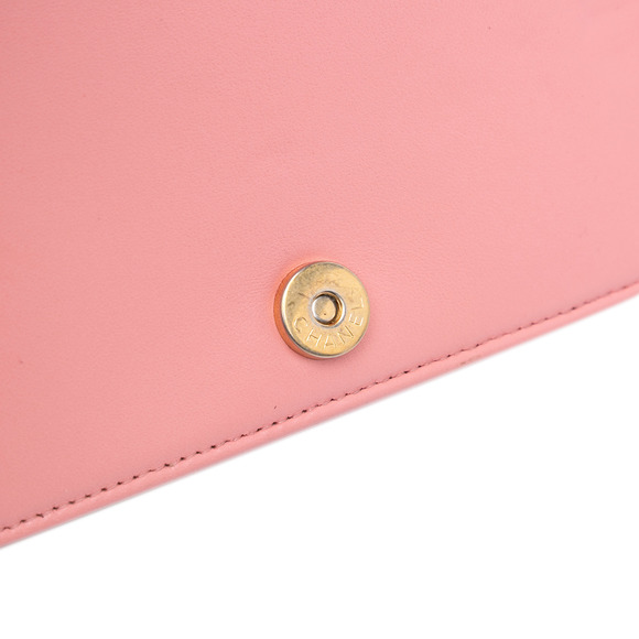 Pre-Loved Chanel Lambskin Boy Wallet On Chain - Picture 7 of 11